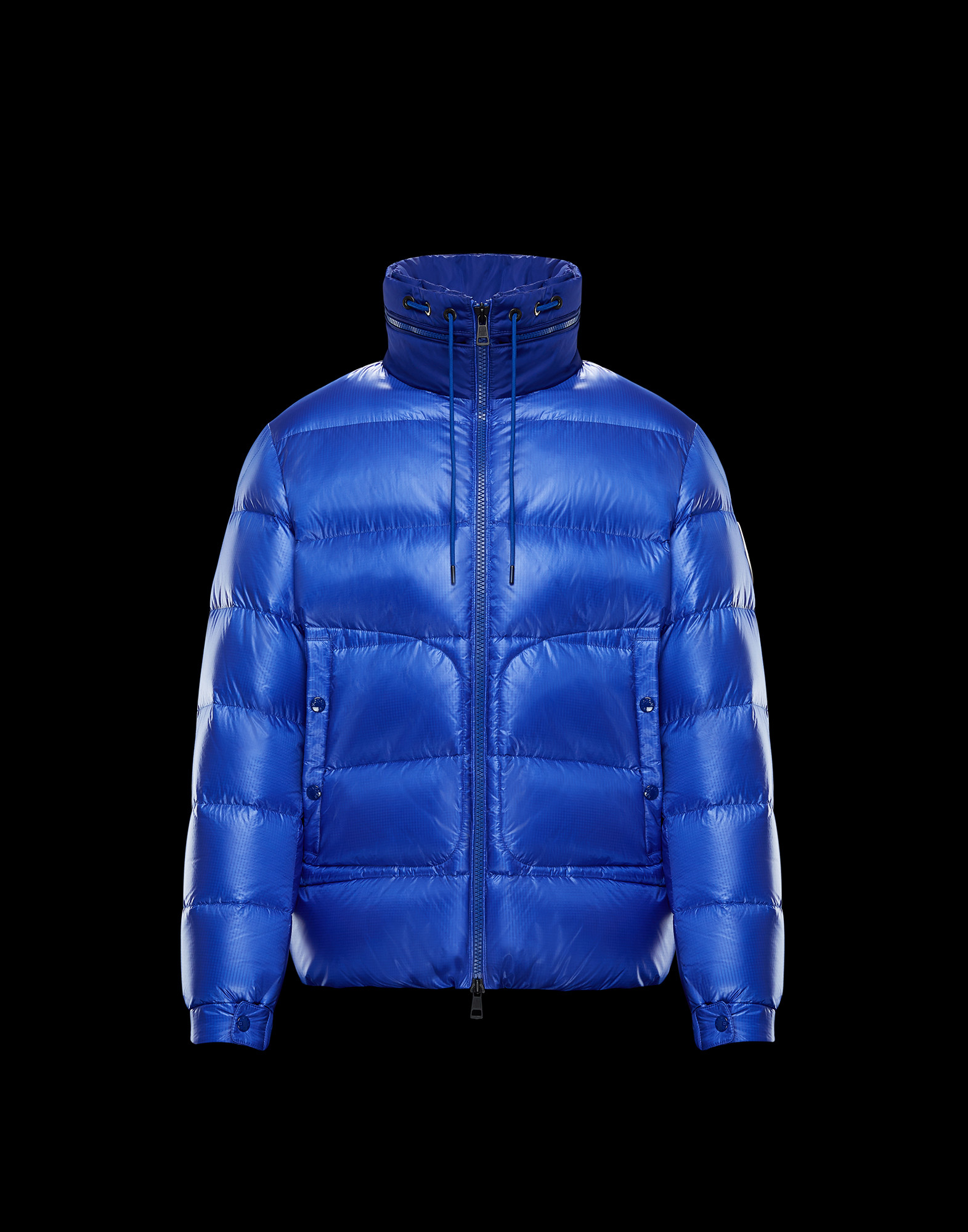 blue moncler coat