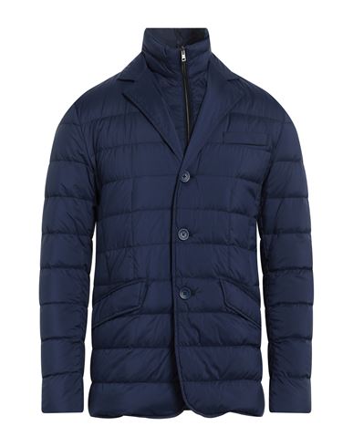 Herno Man Down Jacket Navy Blue Size 36 Polyamide