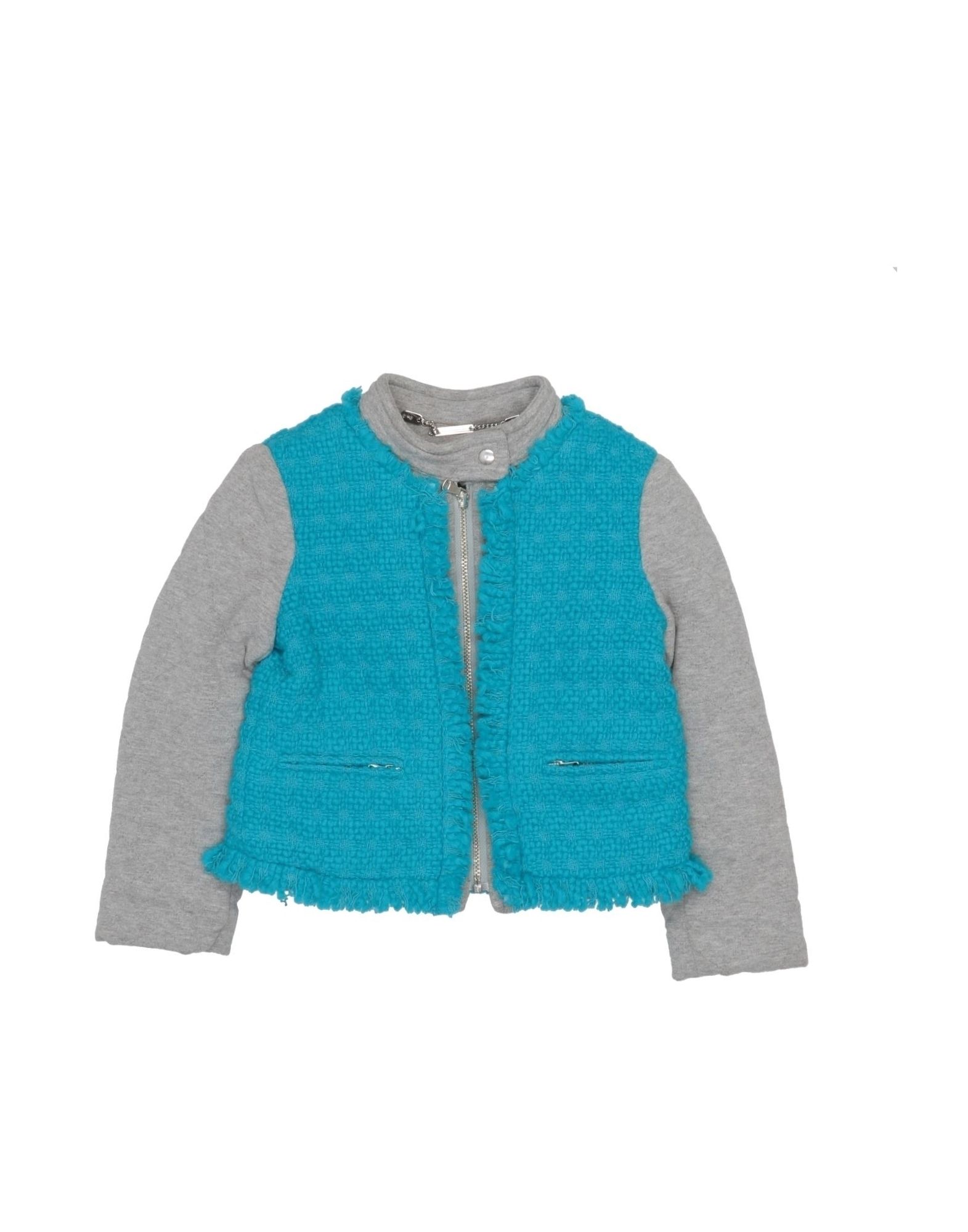 Microbe By Miss Grant Kids' Synthetic Down Jackets In Turquoise