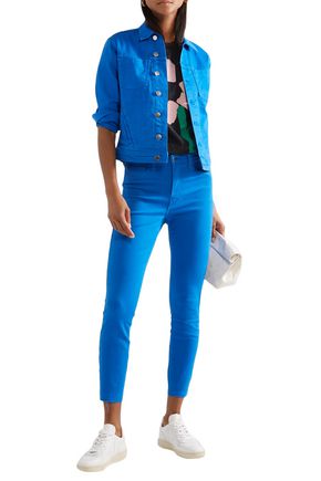 cobalt blue denim jacket