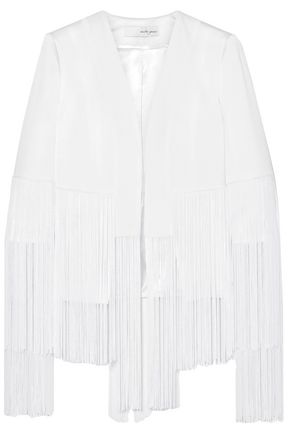 GALVAN  London Cortado fringed crepe jacket