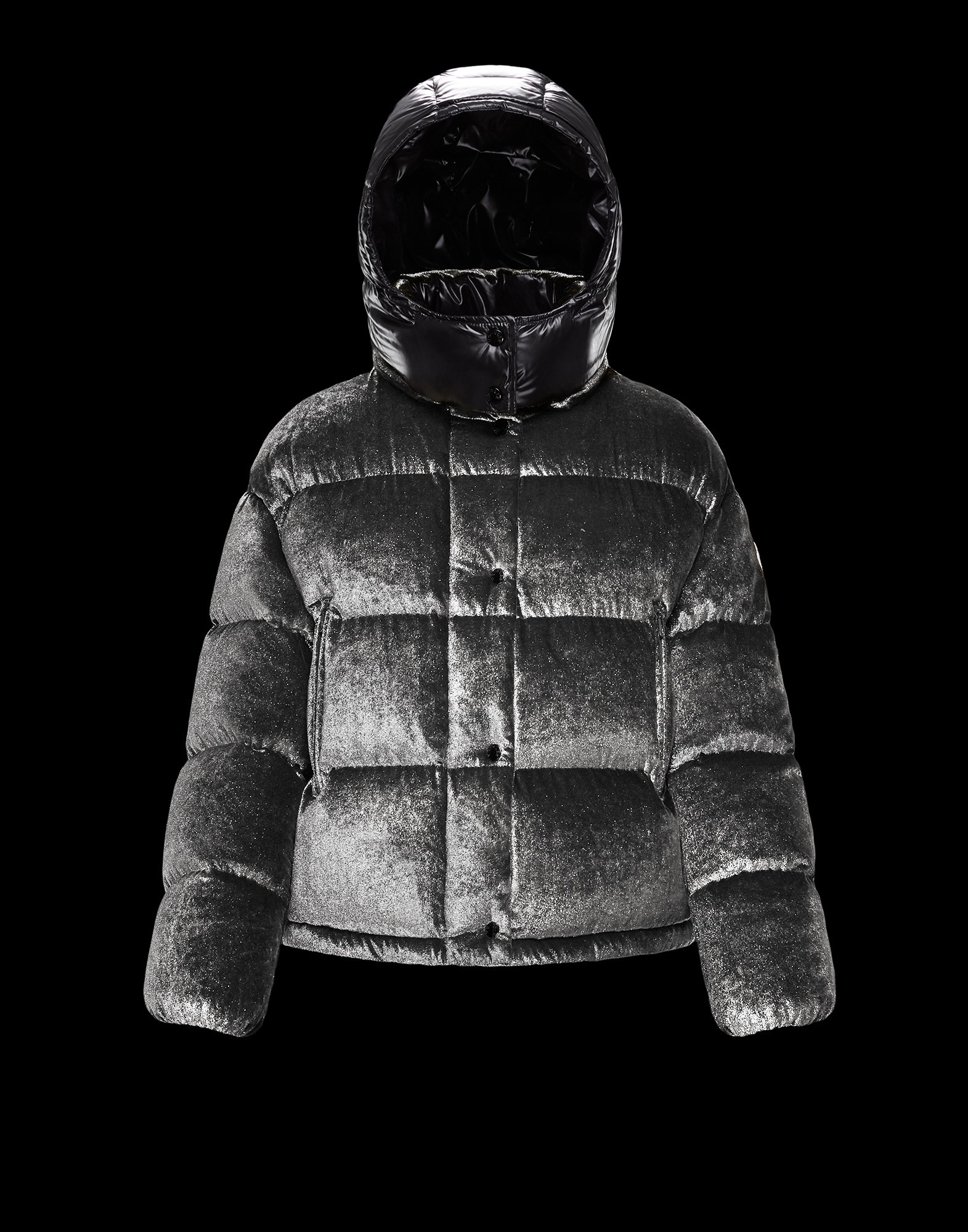 moncler green velvet jacket