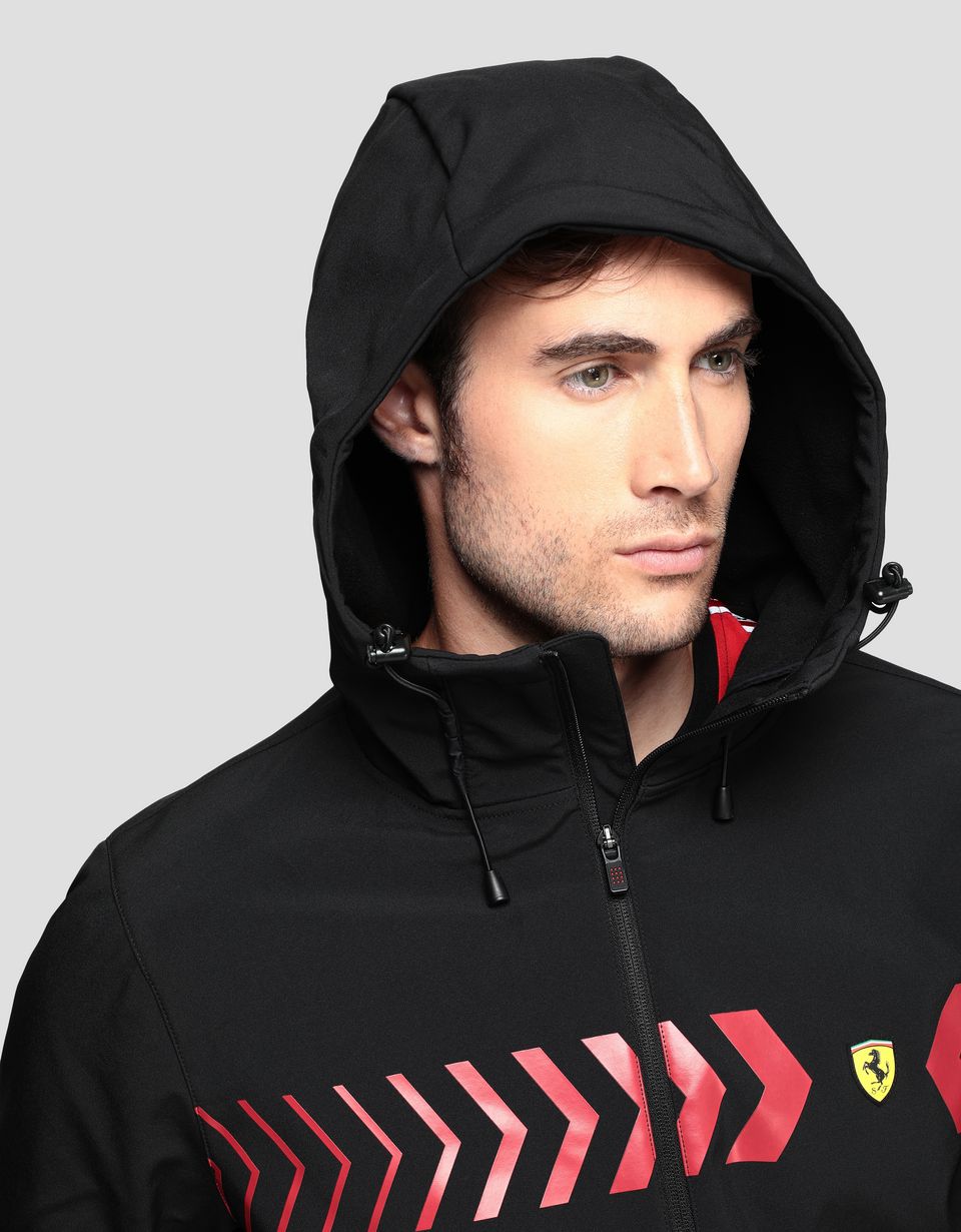 Ferrari SOFTSHELL men's jacket with hood Man | Scuderia Ferrari ...