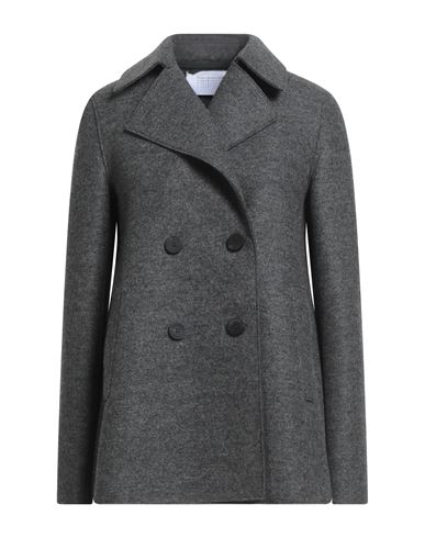 Harris Wharf London Woman Coat Charcoal Size 10 Virgin Wool