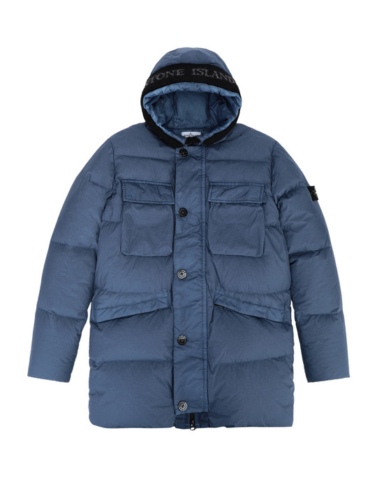 41916348kc - COATS & JACKETS STONE ISLAND JUNIOR Jacket 40233 GARMENT DYED CRINKLE REPS NY DOWN STONE ISLAND JUNIOR - 0