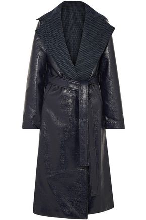 SID NEIGUM Reversible belted coated-tweed coat
