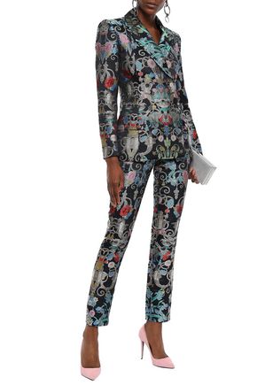 Click to view more detailed imagery on our partner's website Mary Katrantzou Woman Brocade Blazer Black