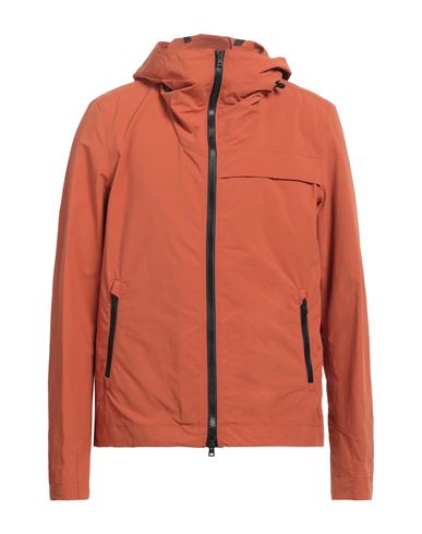 Herno Man Jacket Rust Size 40 Polyester, Polyamide, Elastane In Red