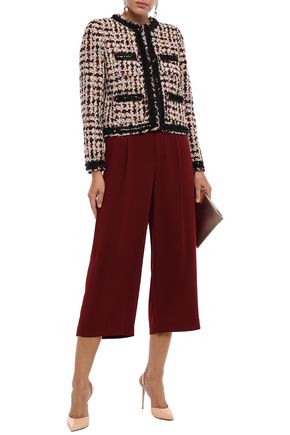 Click to view more detailed imagery on our partner's website Giambattista Valli Woman Sequined Wool And Cotton-Blend Tweed Jacket Pink