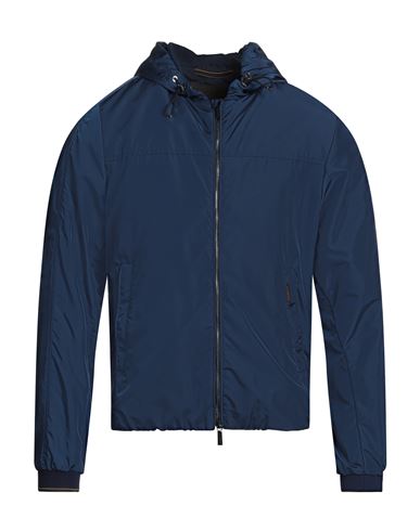 Moorer Man Jacket Blue Size 38 Polyamide In Blue