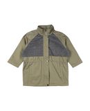 LE VOLIRE Mdchen 9-16 jahre Lange Jacke Farbe Militrgrn Gre 6