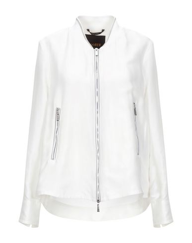 Moorer Woman Jacket White Size 8 Silk, Cotton, Elastane In White