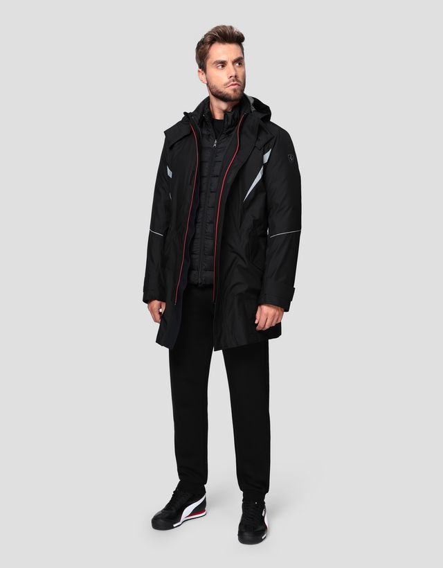 Scuderia Ferrari Online Store - Мужская парка 2-в-1 из материала T2 TECH-TWILL с наполнителем из - Куртки-парки