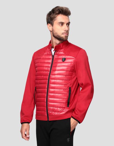 Men's bomber jacket with real feather down