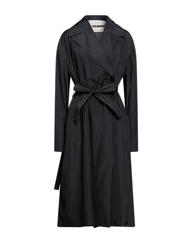 Jil Sander Woman Overcoat Black Size 12 Polyester