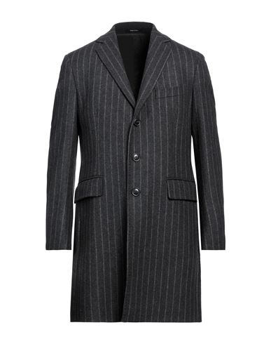 Angelo Nardelli Man Coat Lead Size 40 Wool, Polyamide In Grey