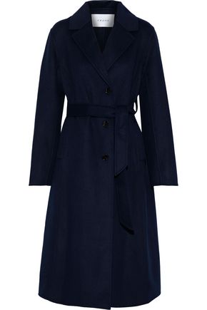 FRAME Oversized belted wool-blend coat