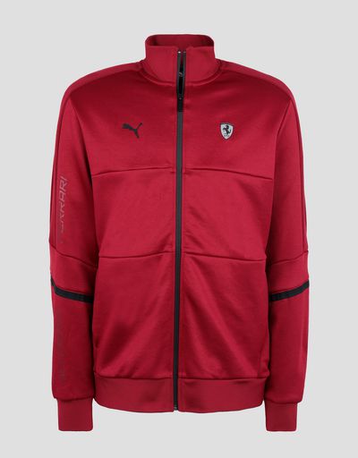 Scuderia Ferrari Online Store - Puma Scuderia Ferrari T7 men's jacket - Zip Sweaters