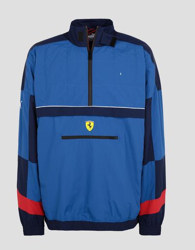 Scuderia Ferrari Online Store - Puma Scuderia Ferrari men's jacket in perforated fabric - Bombers & Track Jackets