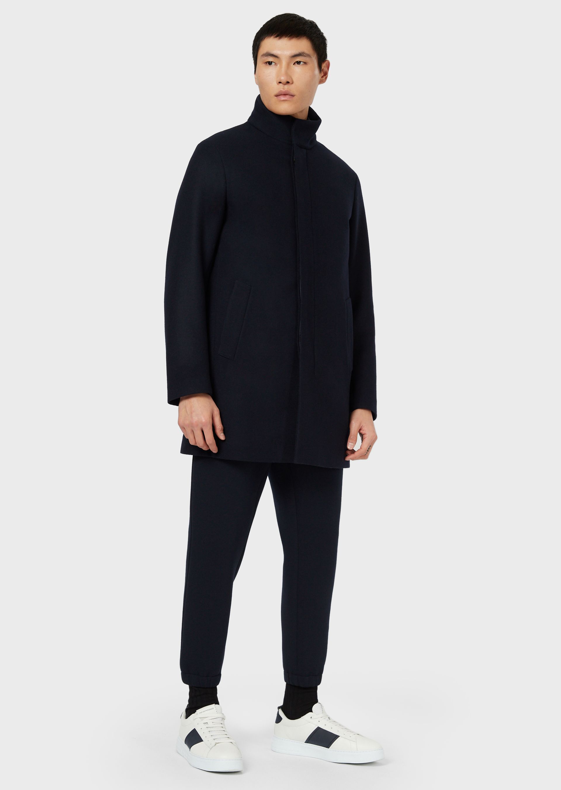 emporio armani caban coat