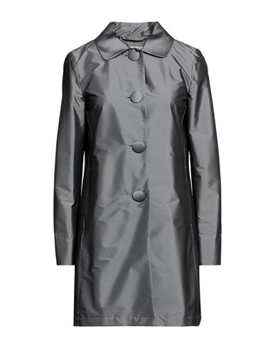 Herno Woman Overcoat Grey Size 4 Polyester, Polyamide, Elastane