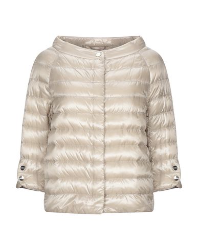 Herno Woman Down Jacket Beige Size 8 Polyamide, Cotton, Acetate