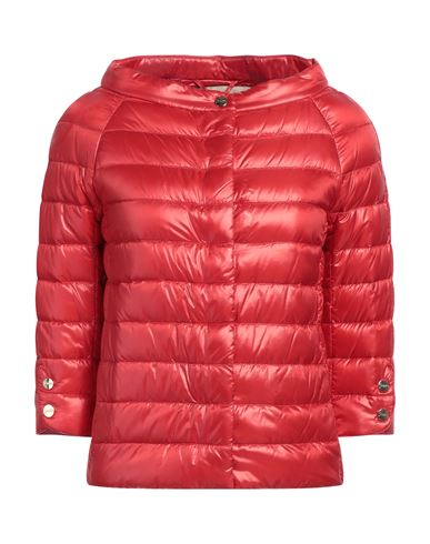 Herno Iconico Woman Puffer Red Size 4 Polyamide In Red