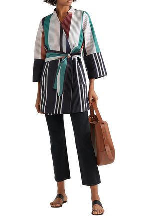 APIECE APART BORO COLOR-BLOCK QUILTED COTTON AND SILK-BLEND JACKET,3074457345621376673