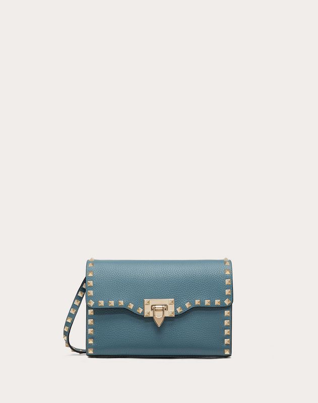 small rockstud grainy calfskin crossbody bag