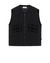 41931405mj - COATS & JACKETS STONE ISLAND LEATHER VEST 00195 GARMENT DYED LEATHER/DYNEEMA® REVERSIBLE DETACHABLE LINING STONE ISLAND