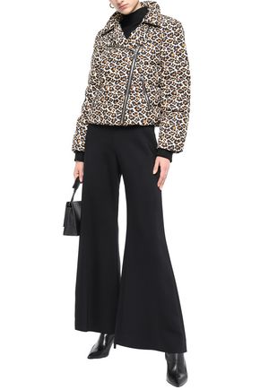 Diane Von Furstenberg Leopard-print Quilted Shell Down Jacket In Animal Print