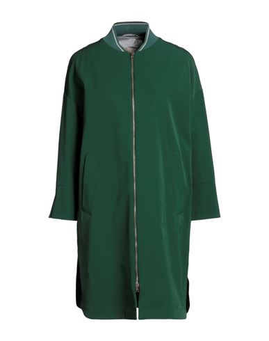 Herno Woman Overcoat & Trench Coat Emerald Green Size 12 Polyester, Cotton