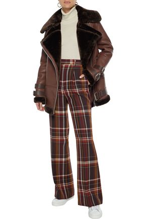 walter baker adele belted shearling jacket