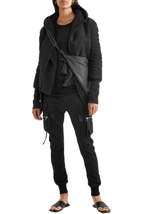 Ann Demeulemeester Padded Cotton-jersey Hoodie In Black
