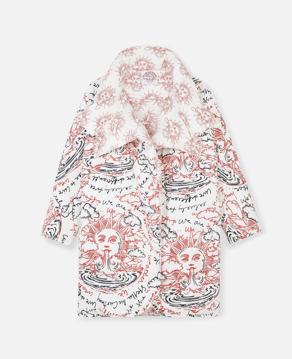 Stella Mccartney Multicolour "we Are The Weather" Padded Parka Watw Capsule