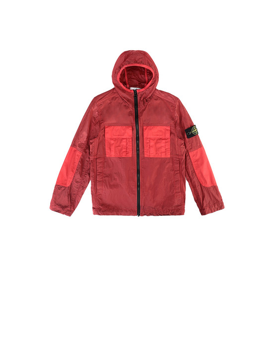 stone island windbreaker red