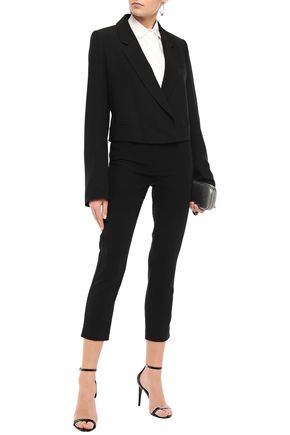 ANN DEMEULEMEESTER CROPPED CREPE JACKET,3074457345621922200