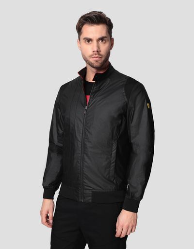 Bomber uomo Racing in Hybrid Leather