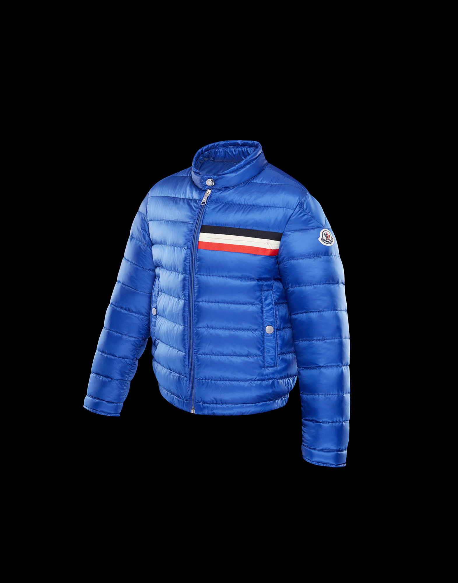 moncler blue bomber jacket