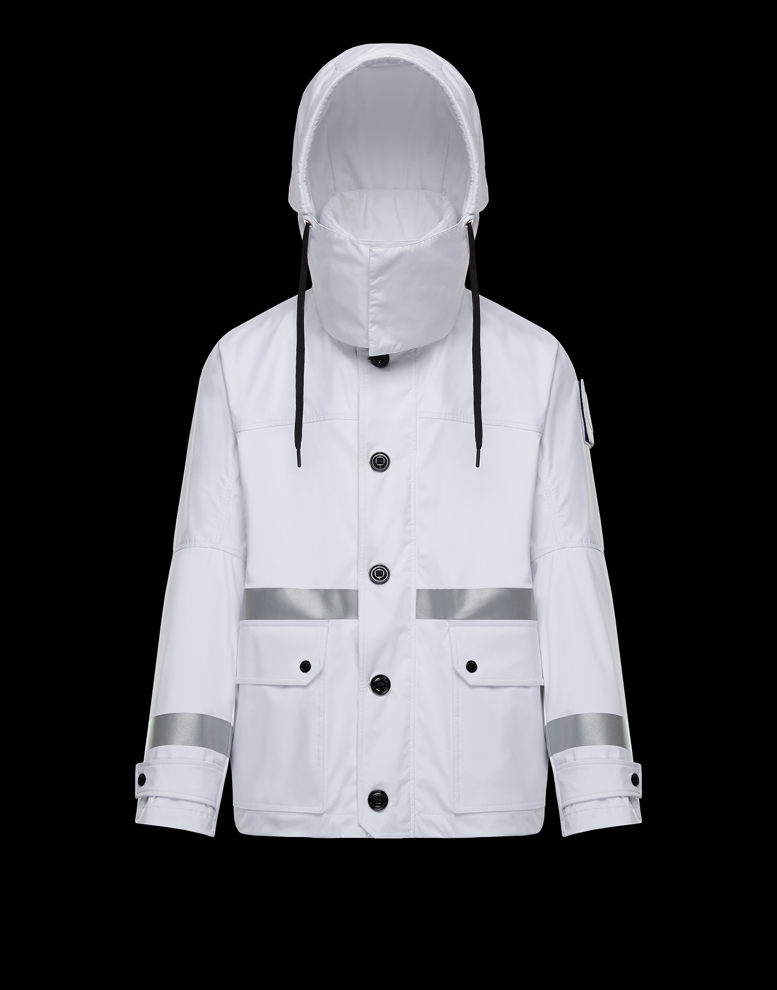 reflective moncler jacket