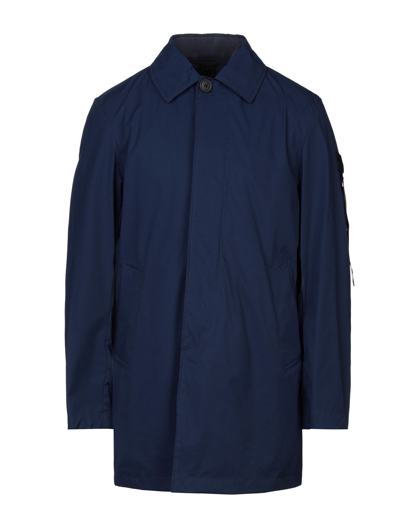 Add Overcoats In Dark Blue