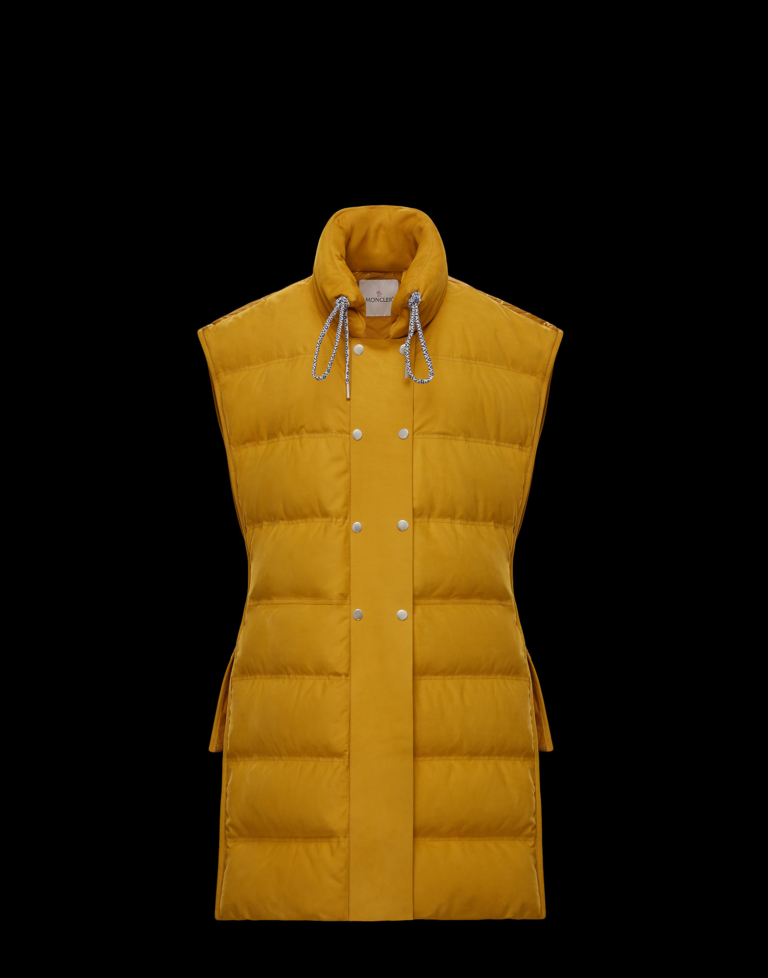 moncler yellow vest