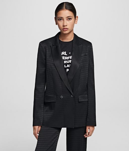 Karl Lagerfeld Femme Blazer À Ceinture Kameo Noir 69% acétate, 31% viscose, Taille: 34