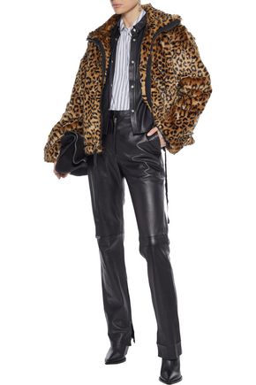 Shop Rebecca Minkoff Brigit Leopard-print Faux Fur Jacket In Animal Print