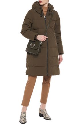 DKNY QUILTED SHELL DOWN HOODED COAT,3074457345622279248