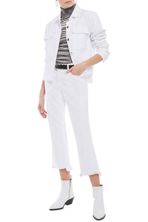 J Brand Womens Denim Slim Fit Jacket White Size Small - Shop Linda's Stuff