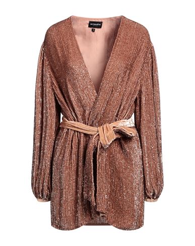 Shop Retroféte Retrofête Woman Overcoat & Trench Coat Blush Size S Viscose In Pink