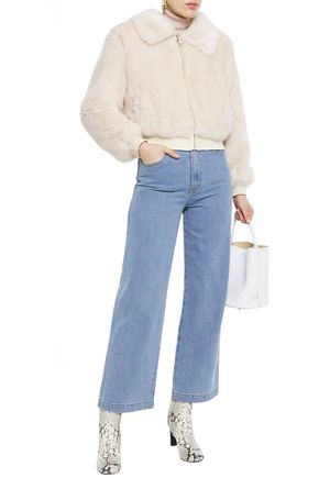 Click to view more detailed imagery on our partner's website Nicholas Faux Fur Jacket In Ecru