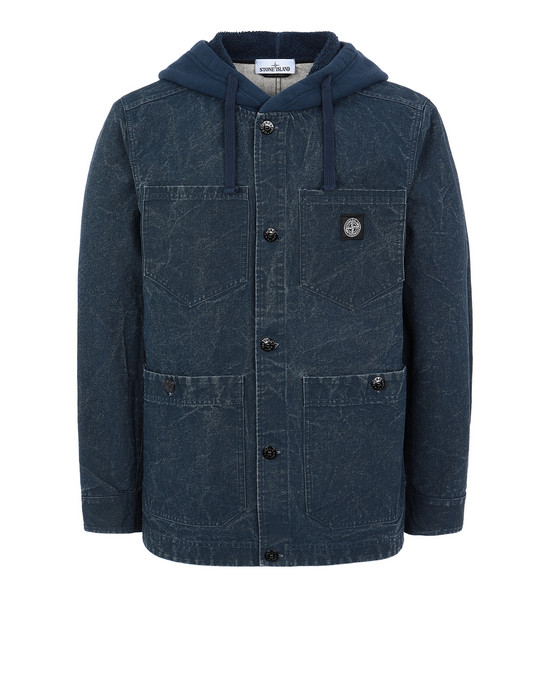 Jacket Man 428J1 PANAMA PLACCATO Front STONE ISLAND