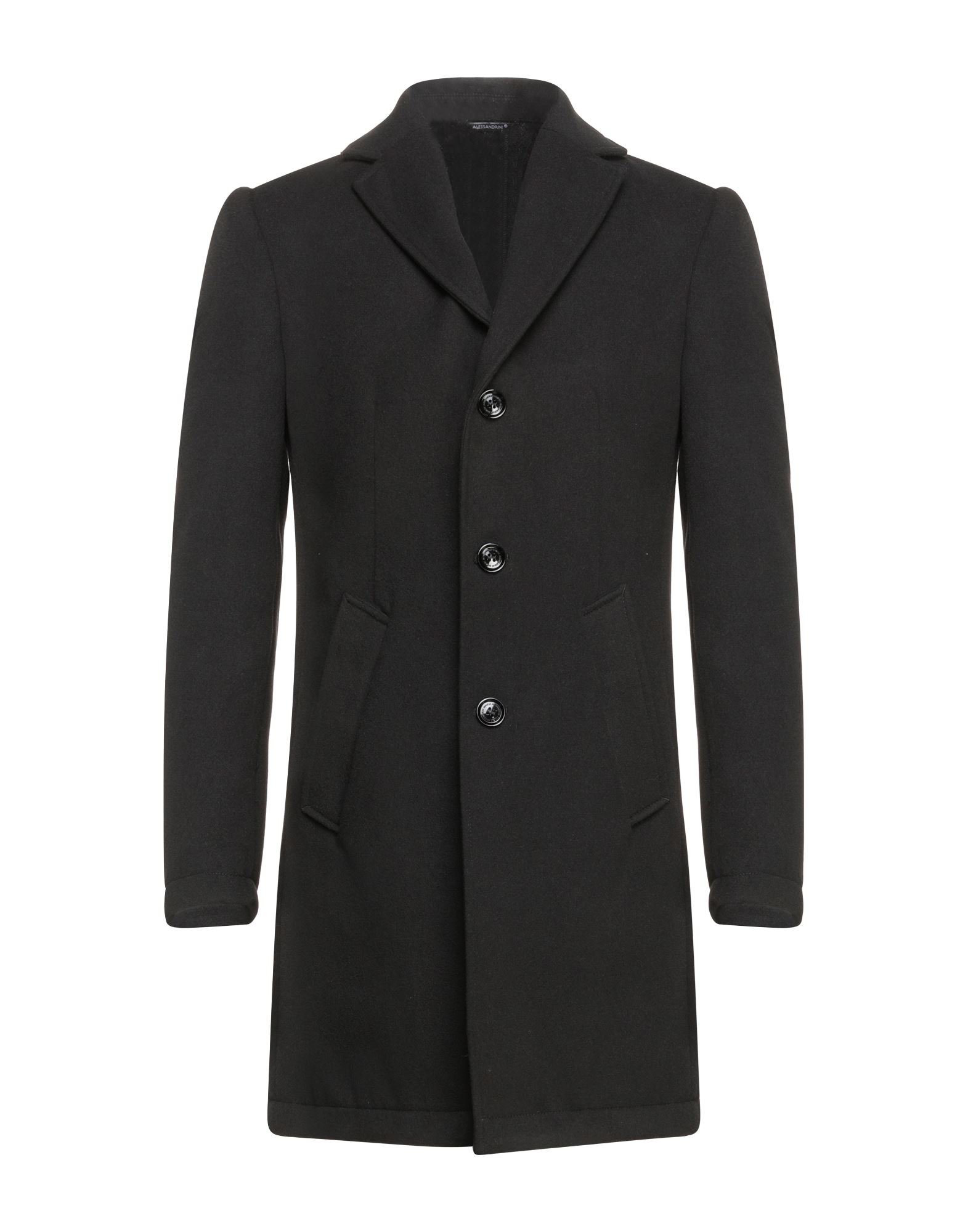 Grey Daniele Alessandrini Coats In Black